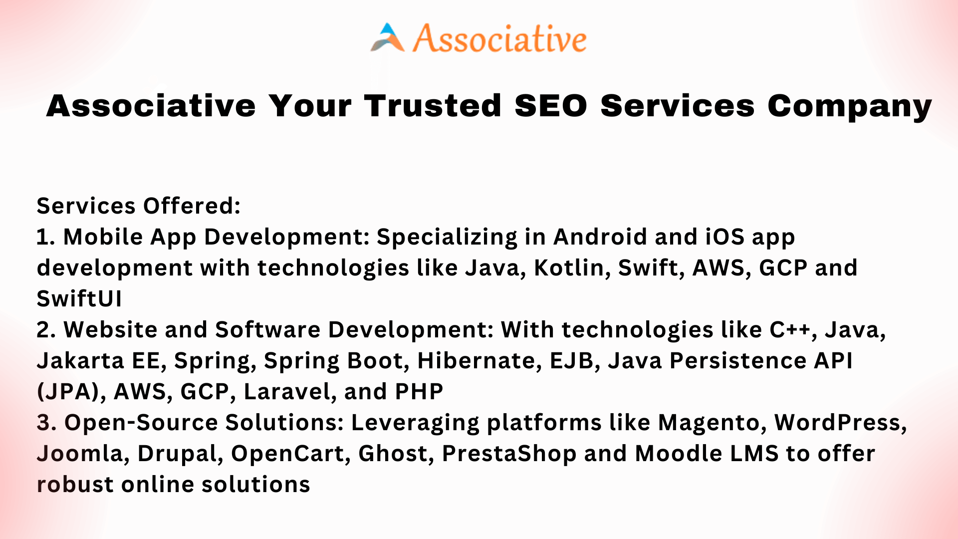 Associative Your Trusted SEO Services Company