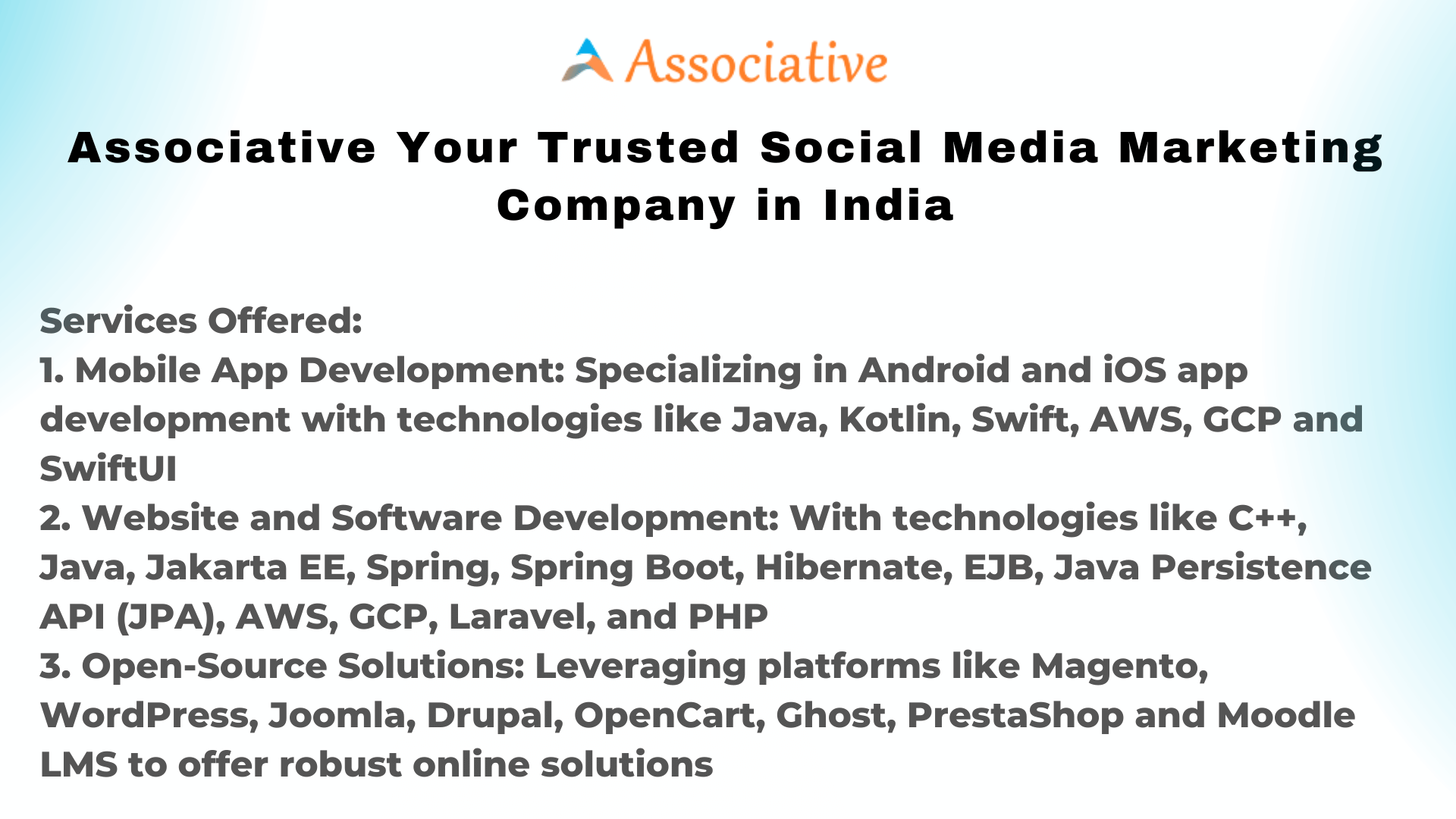 Associative Your Trusted Social Media Marketing Company in India