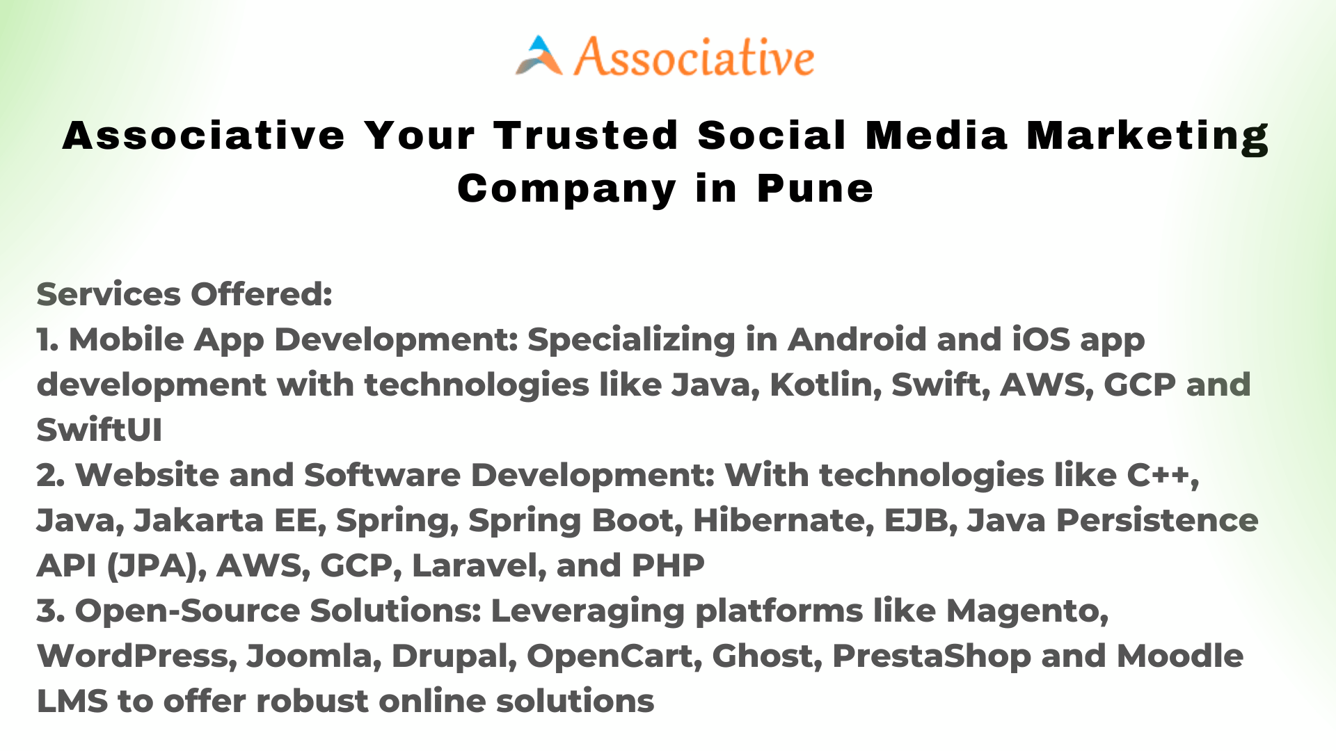 Associative Your Trusted Social Media Marketing Company in Pune