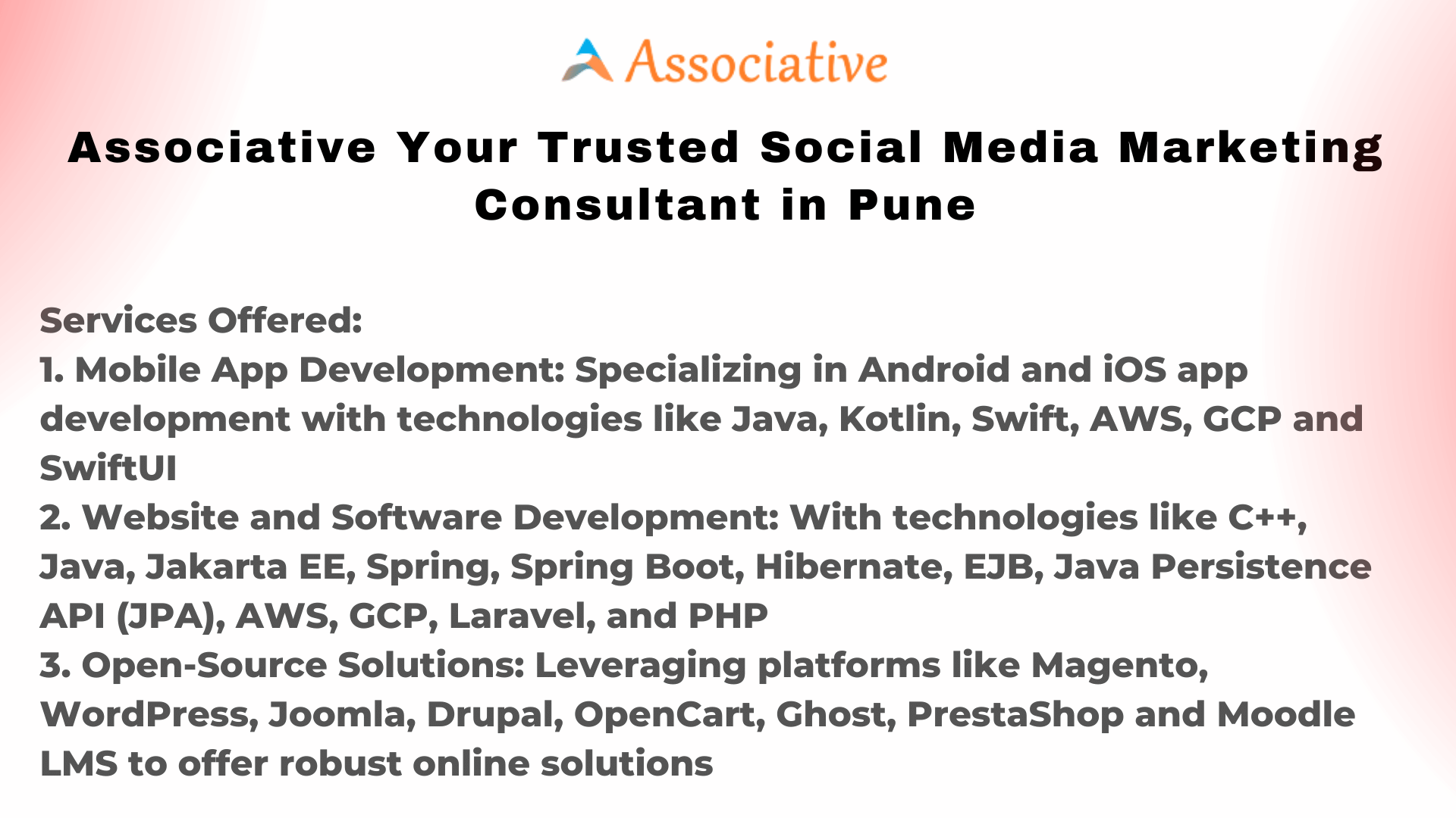 Associative Your Trusted Social Media Marketing Consultant in Pune