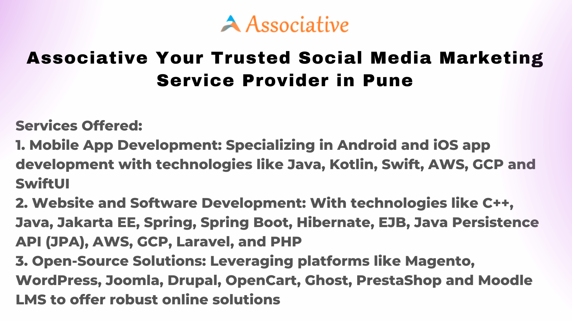 Associative Your Trusted Social Media Marketing Service Provider in Pune