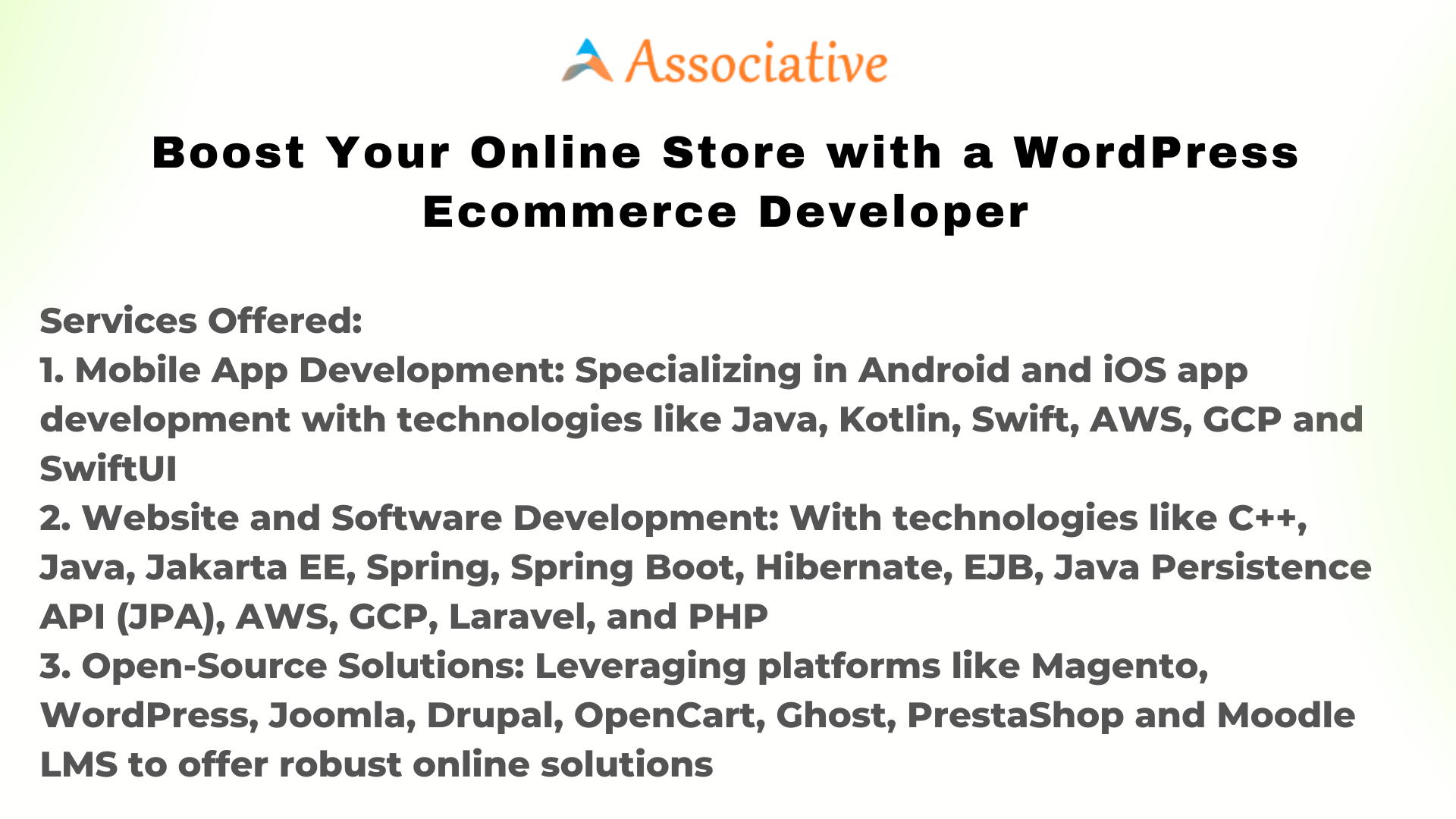 Boost Your Online Store with a WordPress Ecommerce Developer