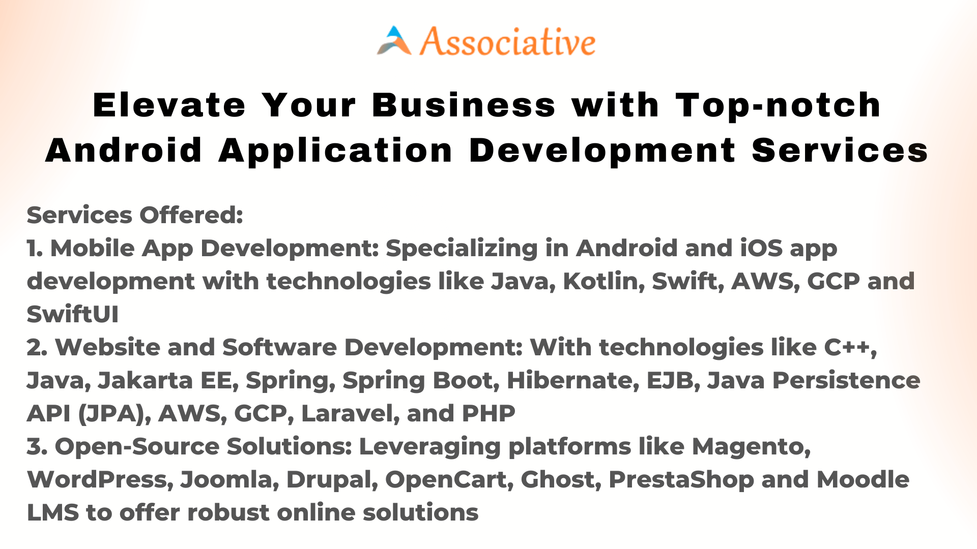 Elevate Your Business with Top-notch Android Application Development Services