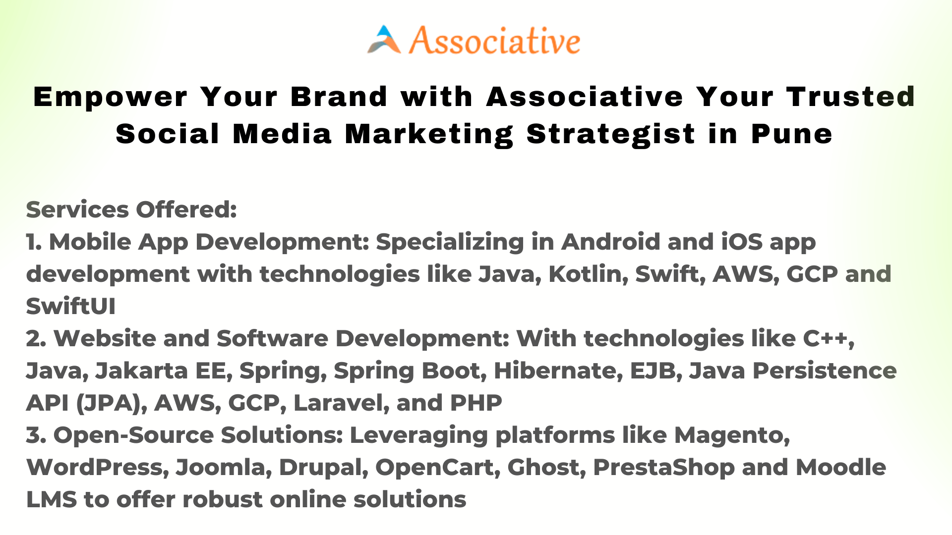 Empower Your Brand with Associative Your Trusted Social Media Marketing Strategist in Pune