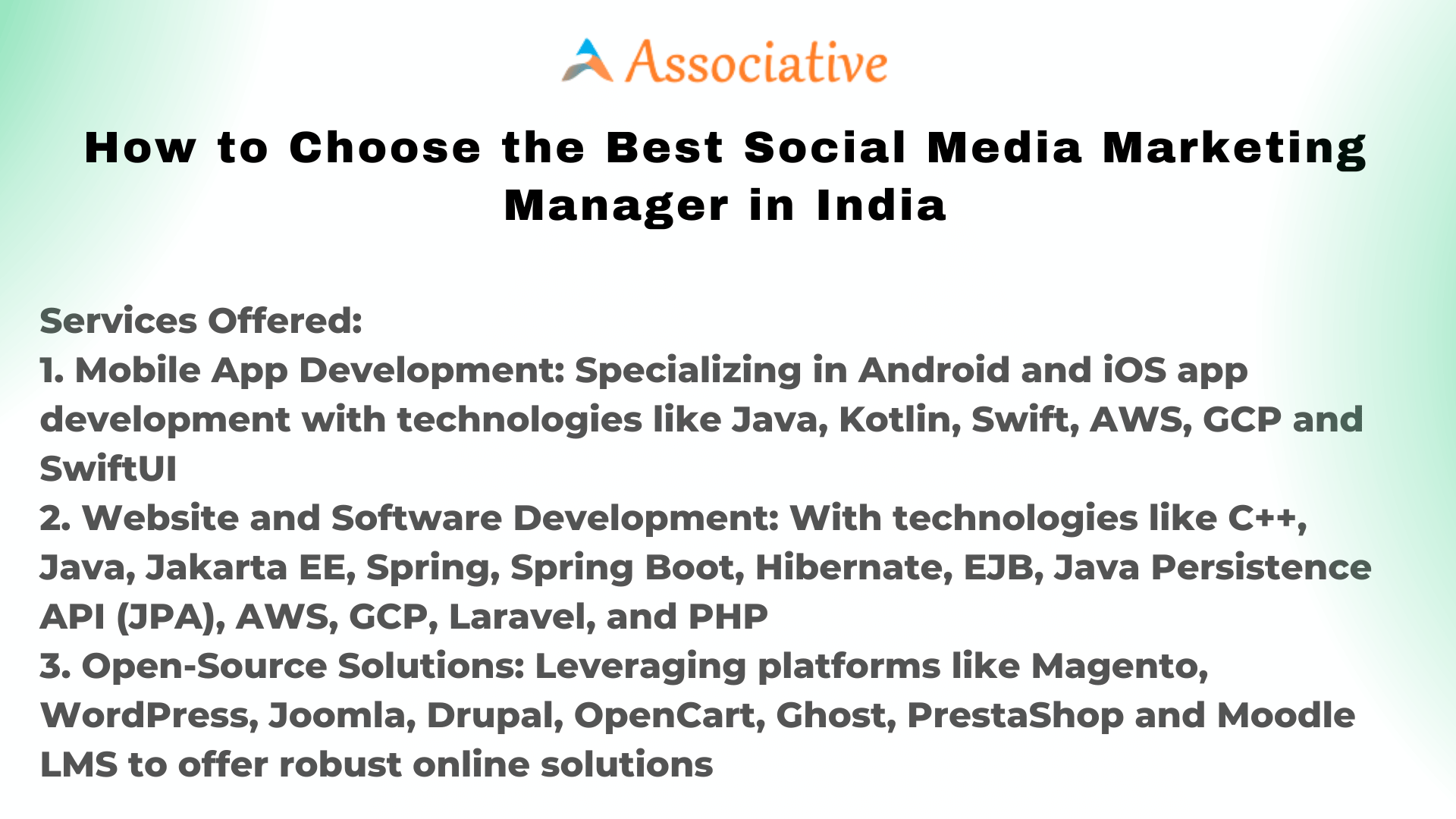 How to Choose the Best Social Media Marketing Manager in India