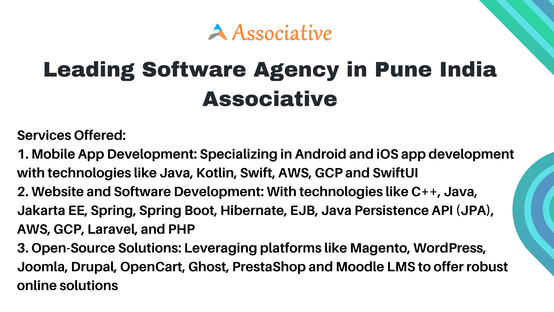 Leading Software Agency in Pune India Associative