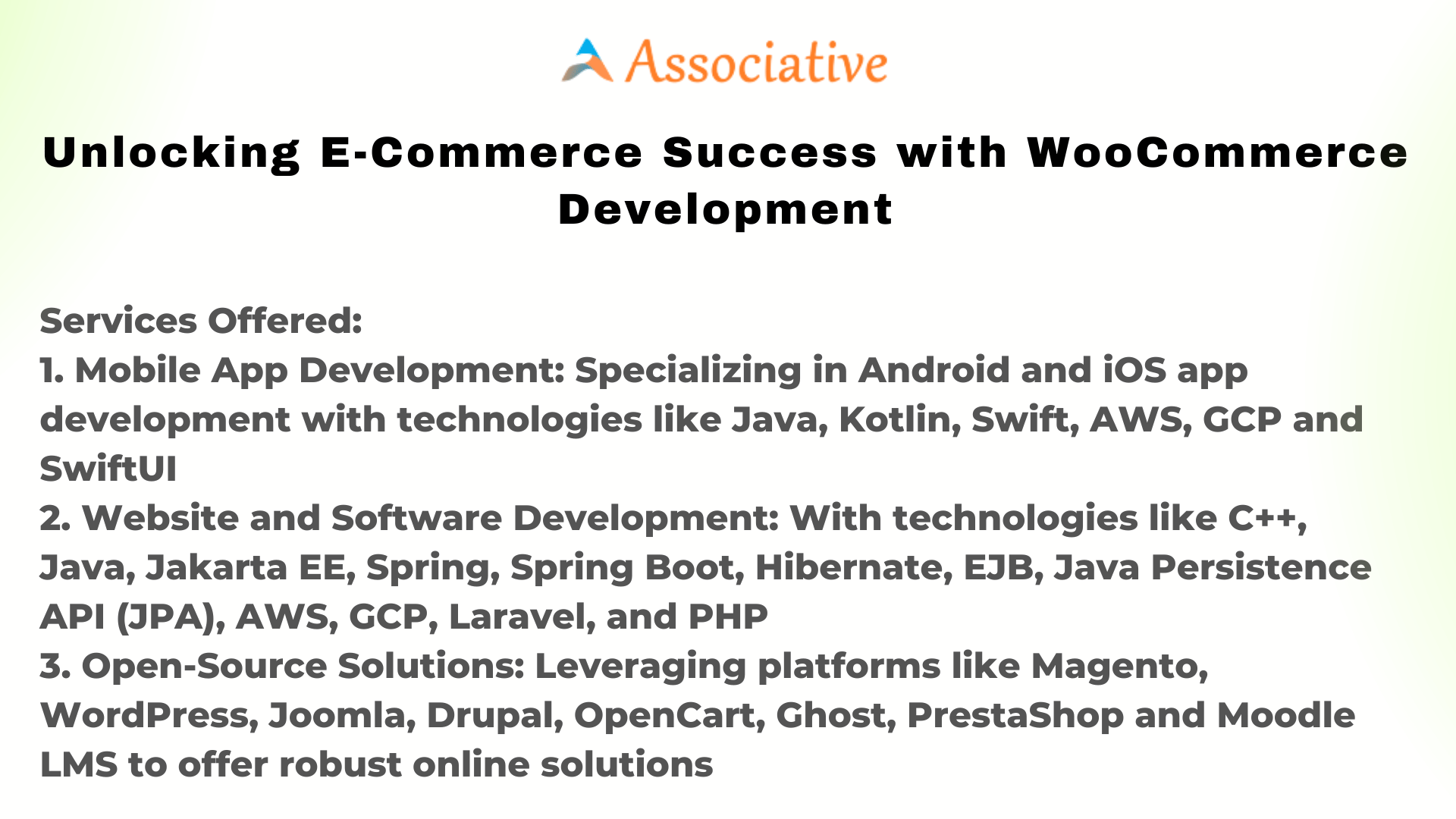 Unlocking E-Commerce Success with WooCommerce Development