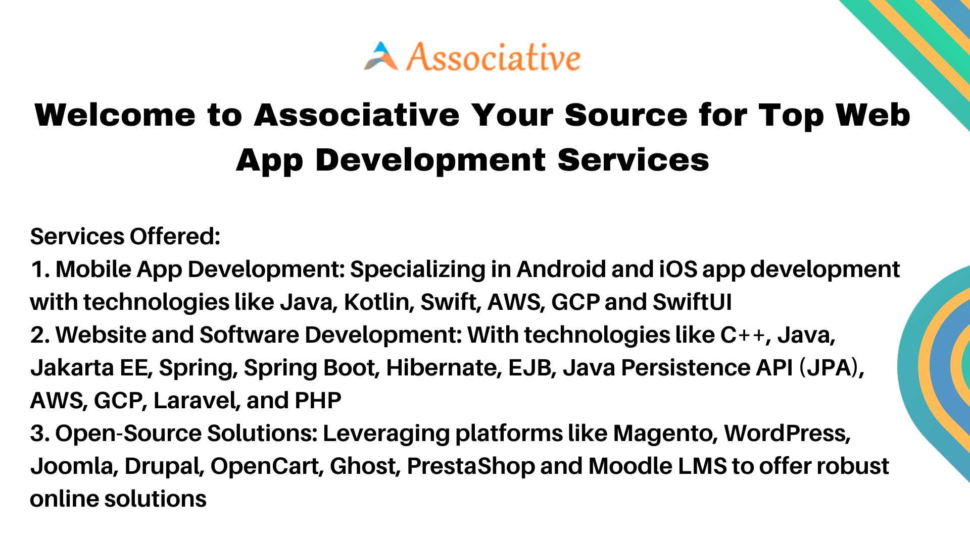 Welcome to Associative Your Source for Top Web App Development Services