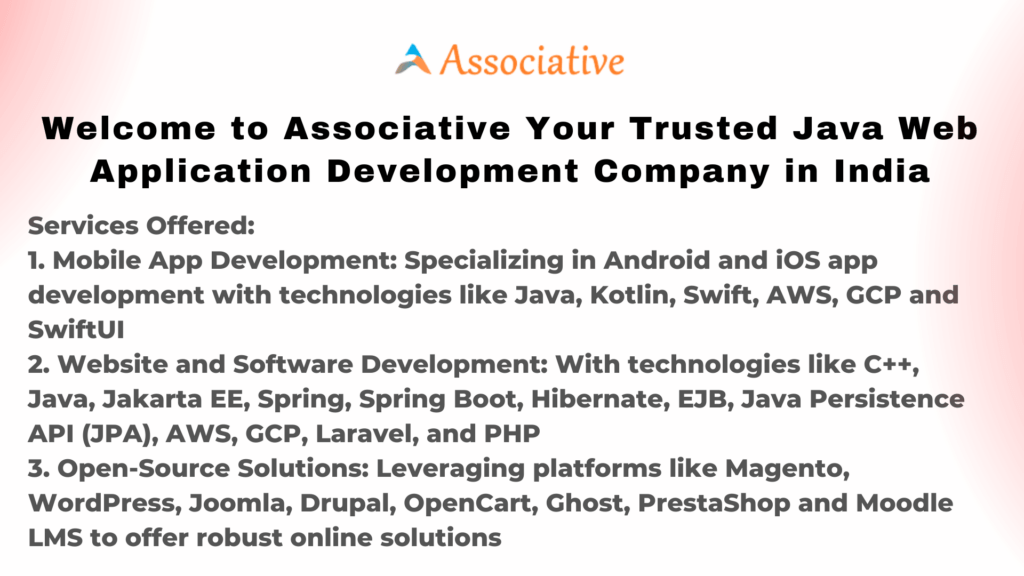 Welcome to Associative Your Trusted Java Web Application Development ...