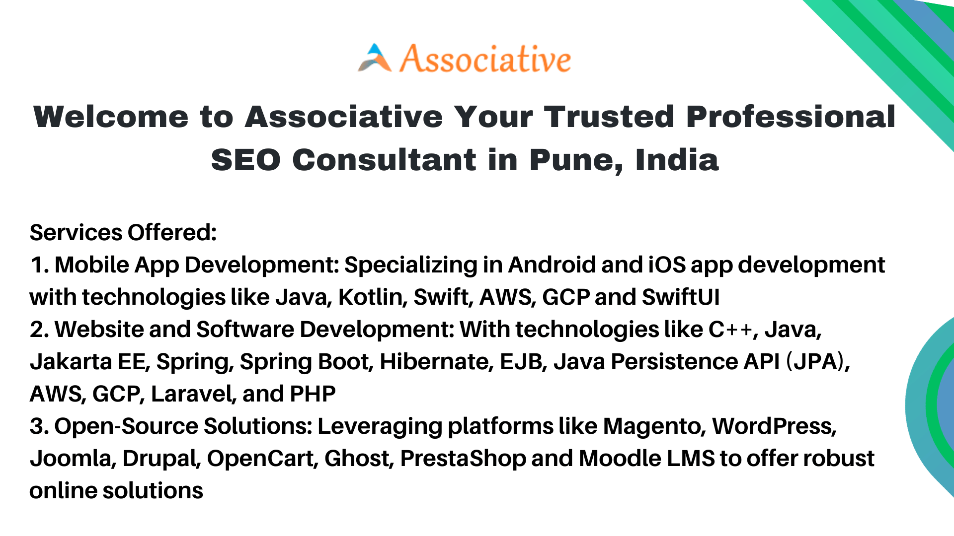 Welcome to Associative Your Trusted Professional SEO Consultant in Pune India