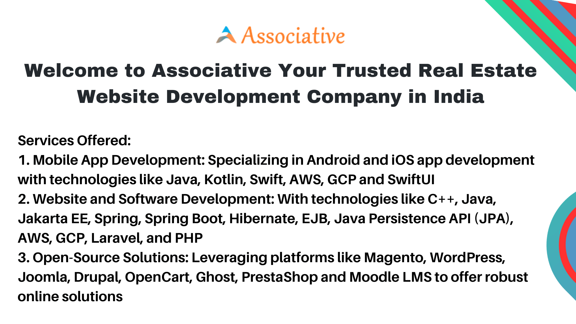 Welcome to Associative Your Trusted Real Estate Website Development Company in India
