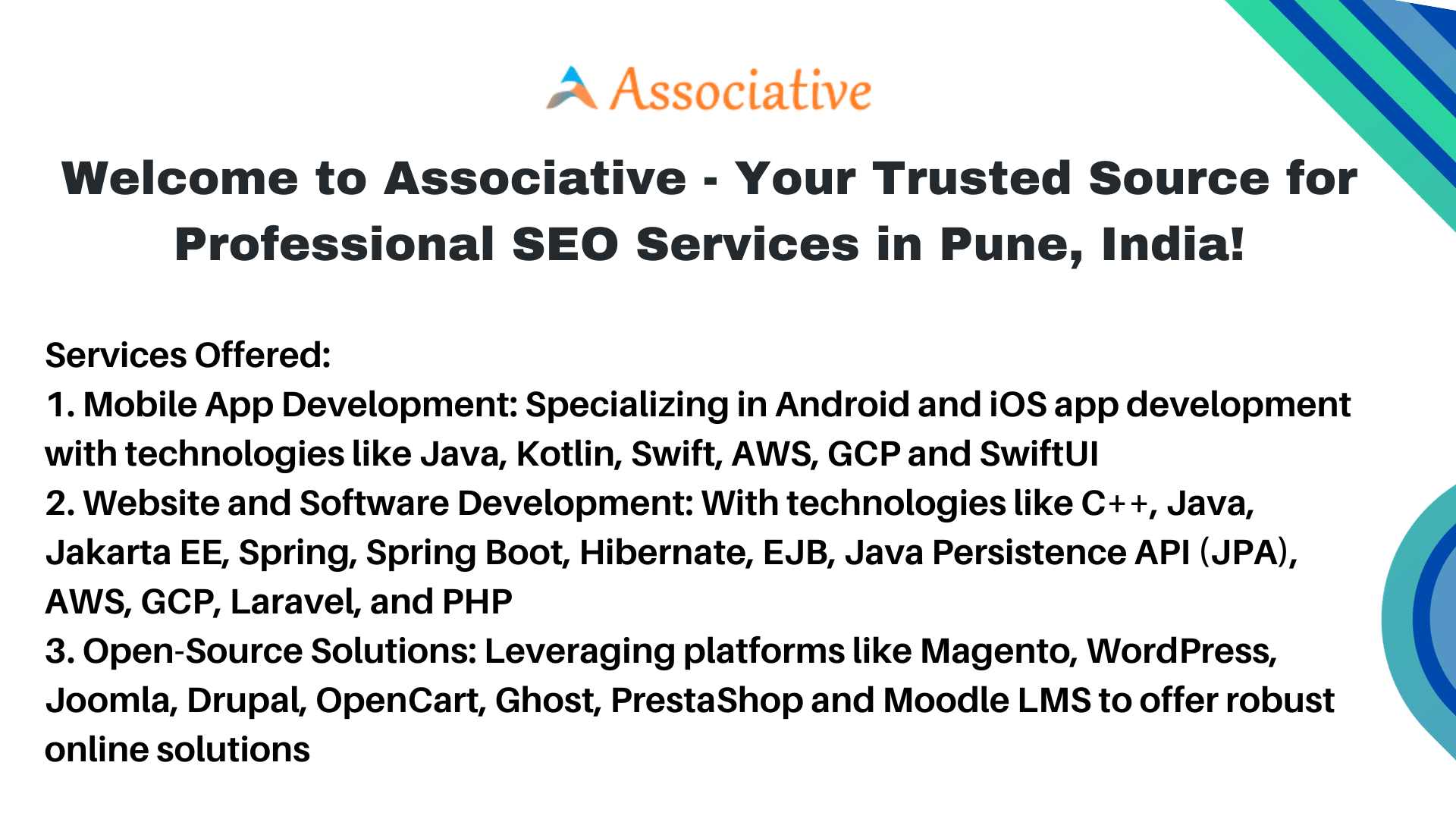 Welcome to Associative Your Trusted Source for Professional SEO Services in Pune India
