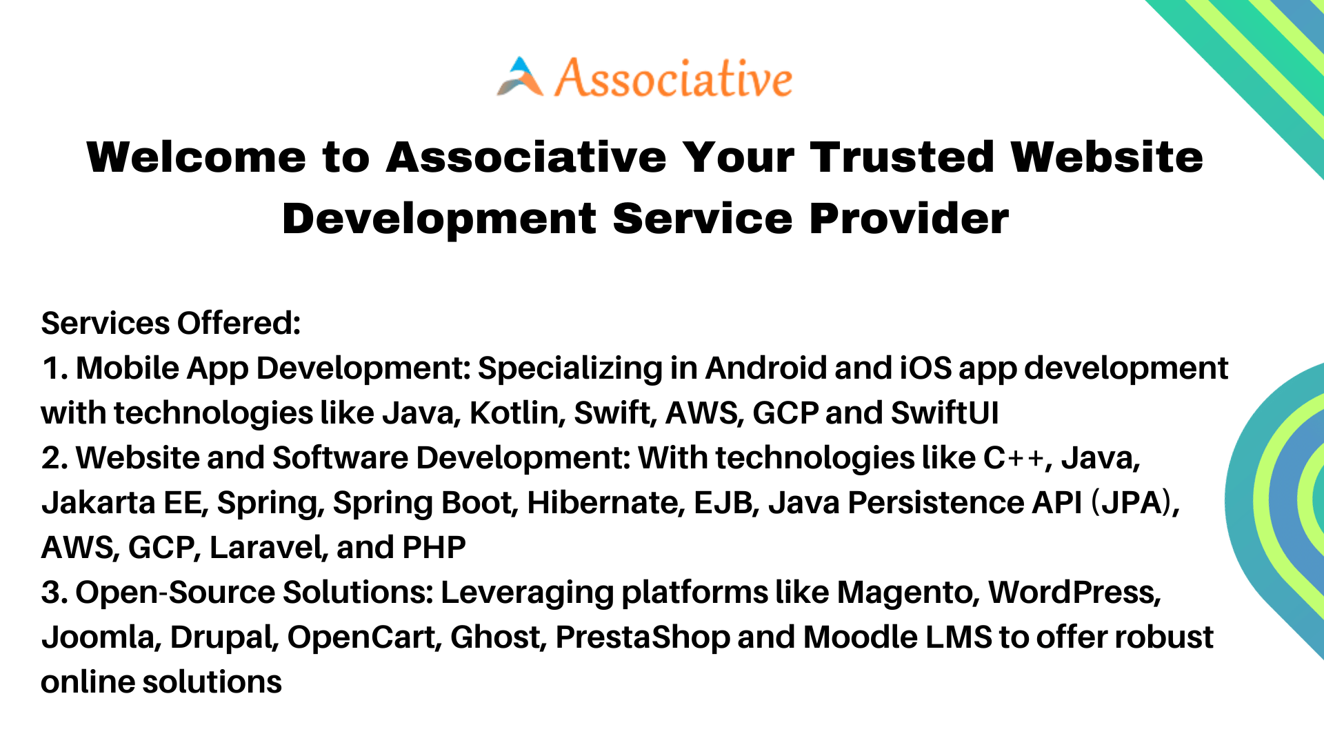 Welcome to Associative Your Trusted Website Development Service Provider