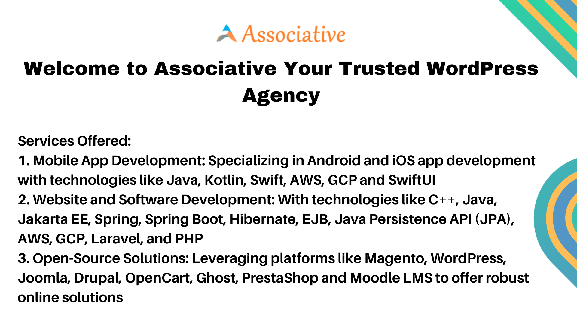 Welcome to Associative Your Trusted WordPress Agency