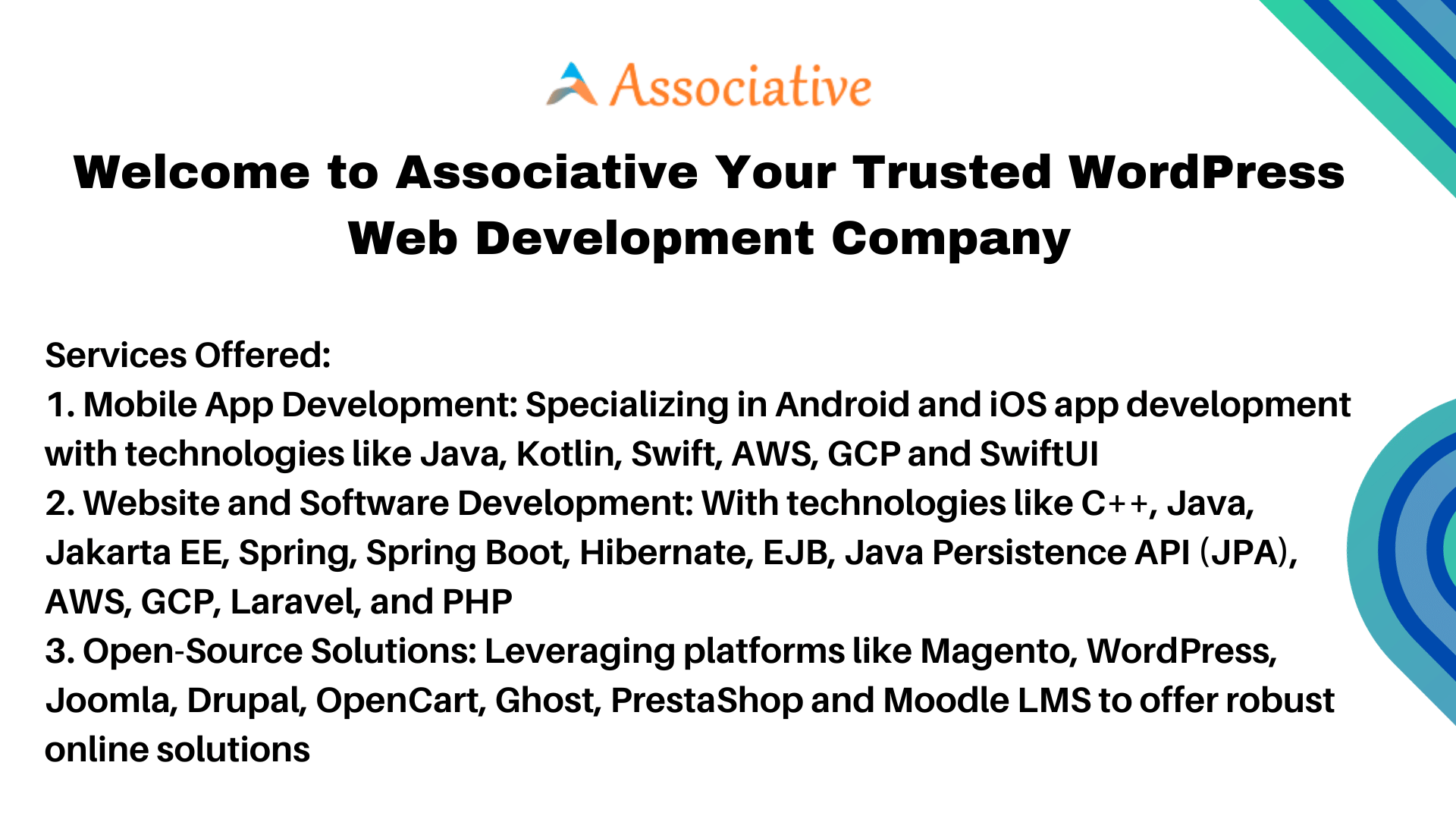 Welcome to Associative Your Trusted WordPress Web Development Company