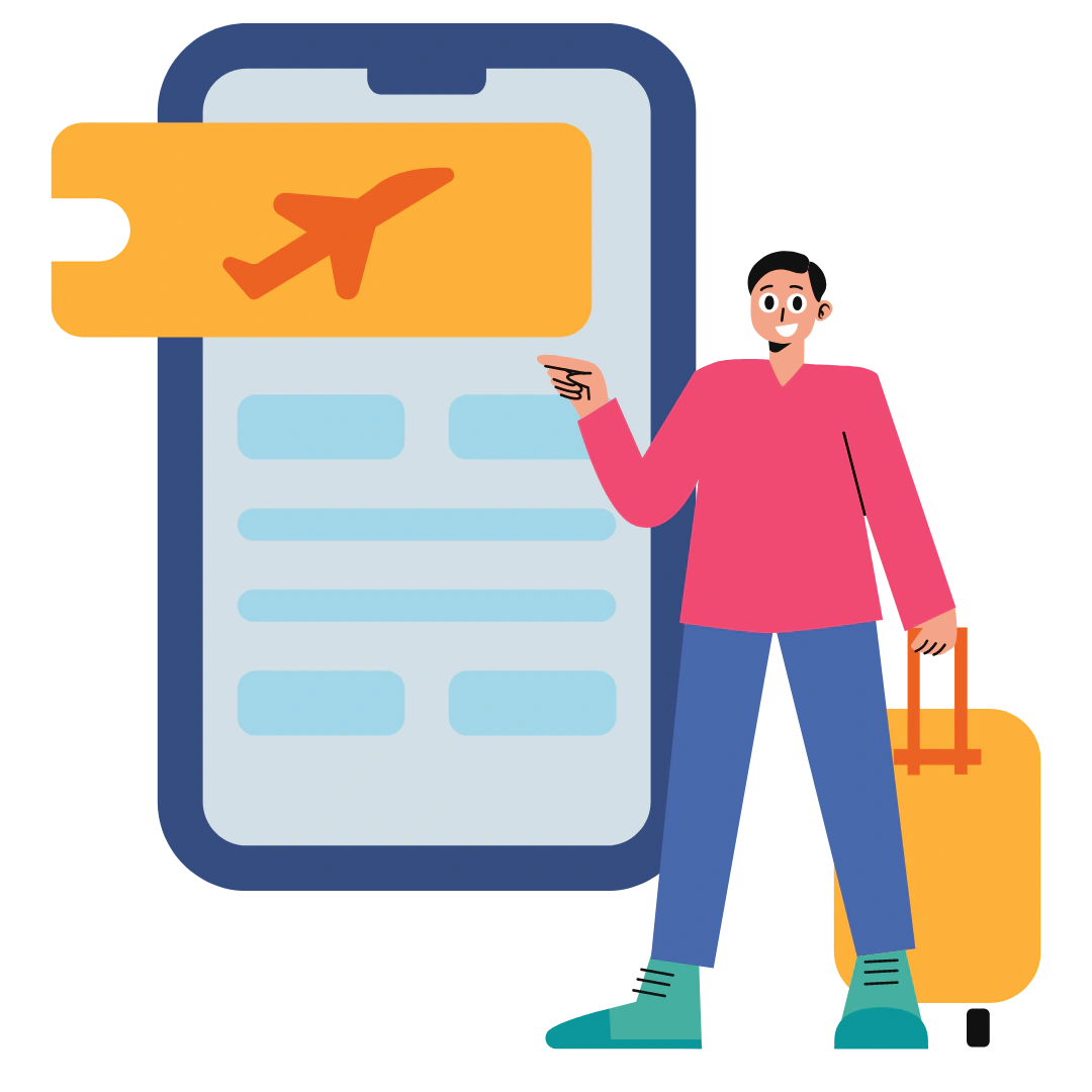 Expert flight booking website and mobile app development services by Associative. Custom solutions for airlines, travel agencies, and online travel platforms