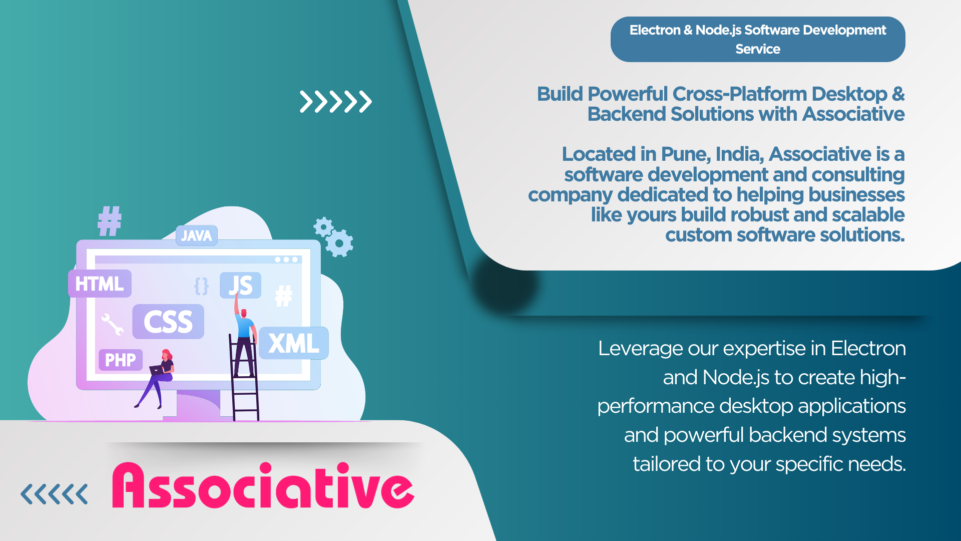 Electron & Node.js Software Development Service Build Powerful Cross-Platform Desktop & Backend Solutions with Associative